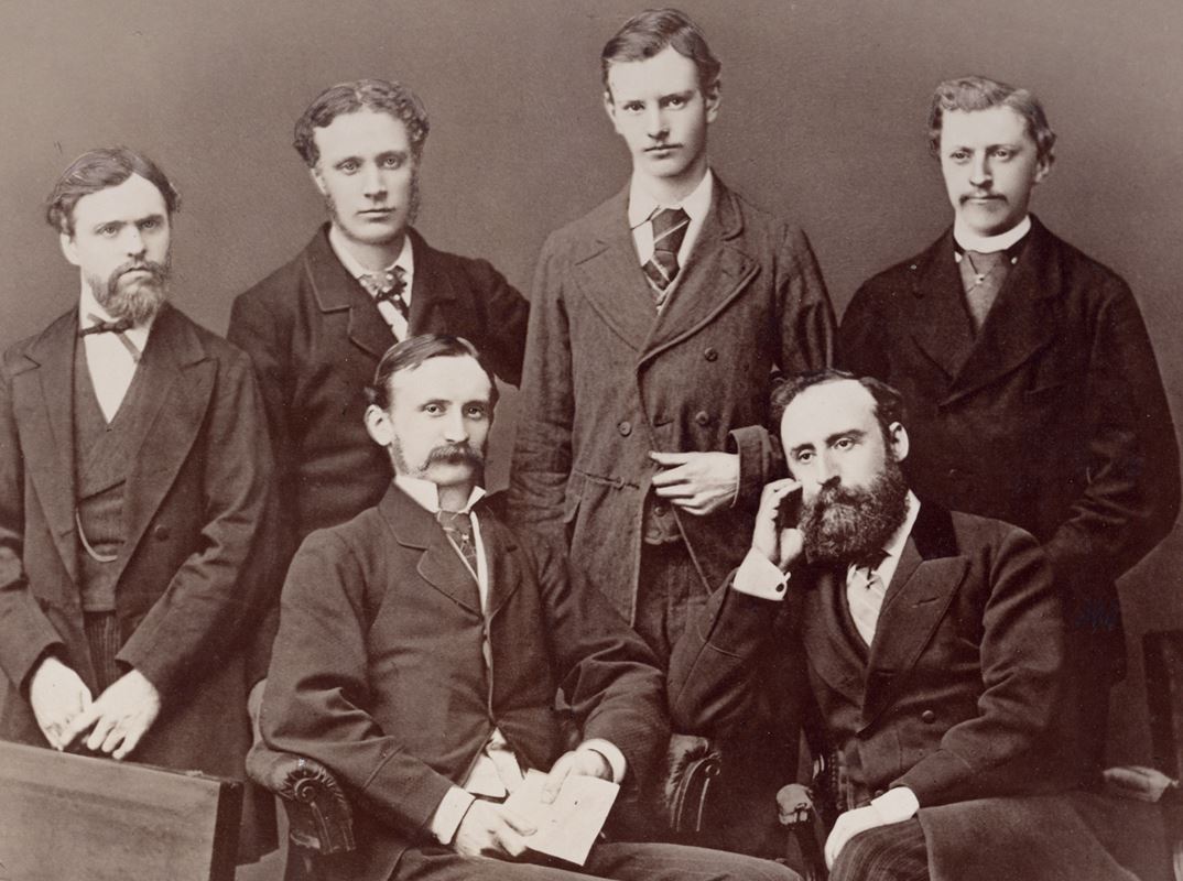 Mitarbeiter des A.W. Faber-Geschäftshauses in London, 1877