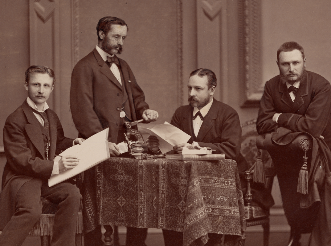Das Personal der Agentur in Wien, 1877
