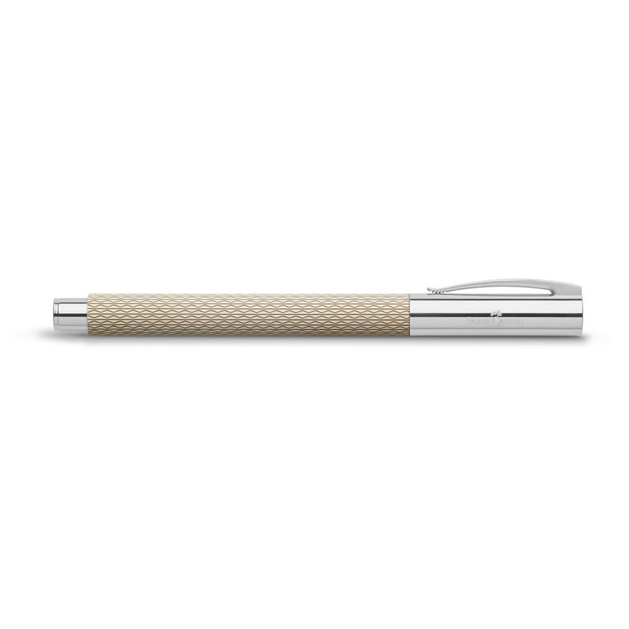 Faber-Castell - Ambition OpArt White Sand Füller, Federbreite M