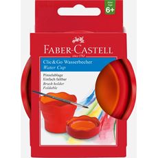 Faber-Castell - Clic&Go Wasserbecher, rot