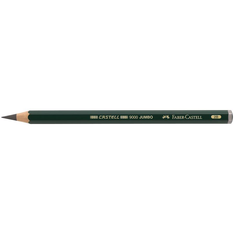 Faber-Castell - Castell 9000 Jumbo Bleistift, 2B