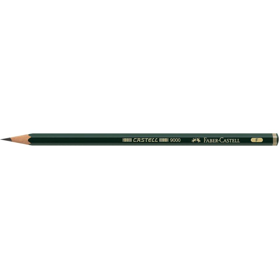 Faber-Castell - Castell 9000 Bleistift, F