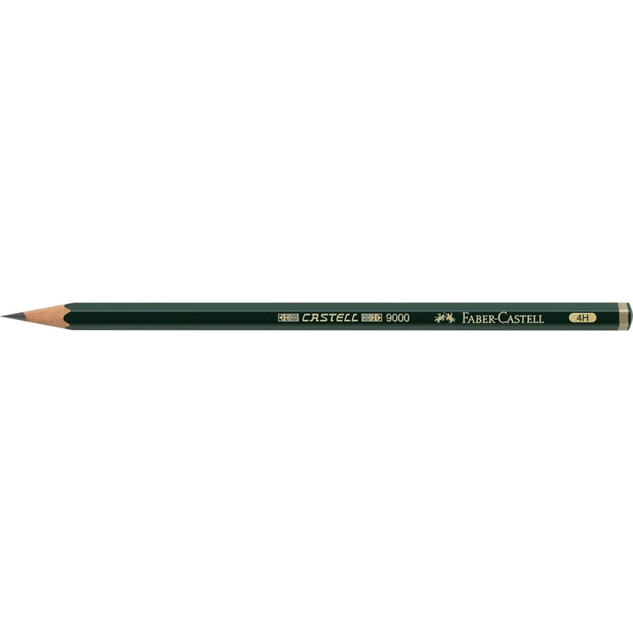 Faber-Castell - Castell 9000 Bleistift, 4H