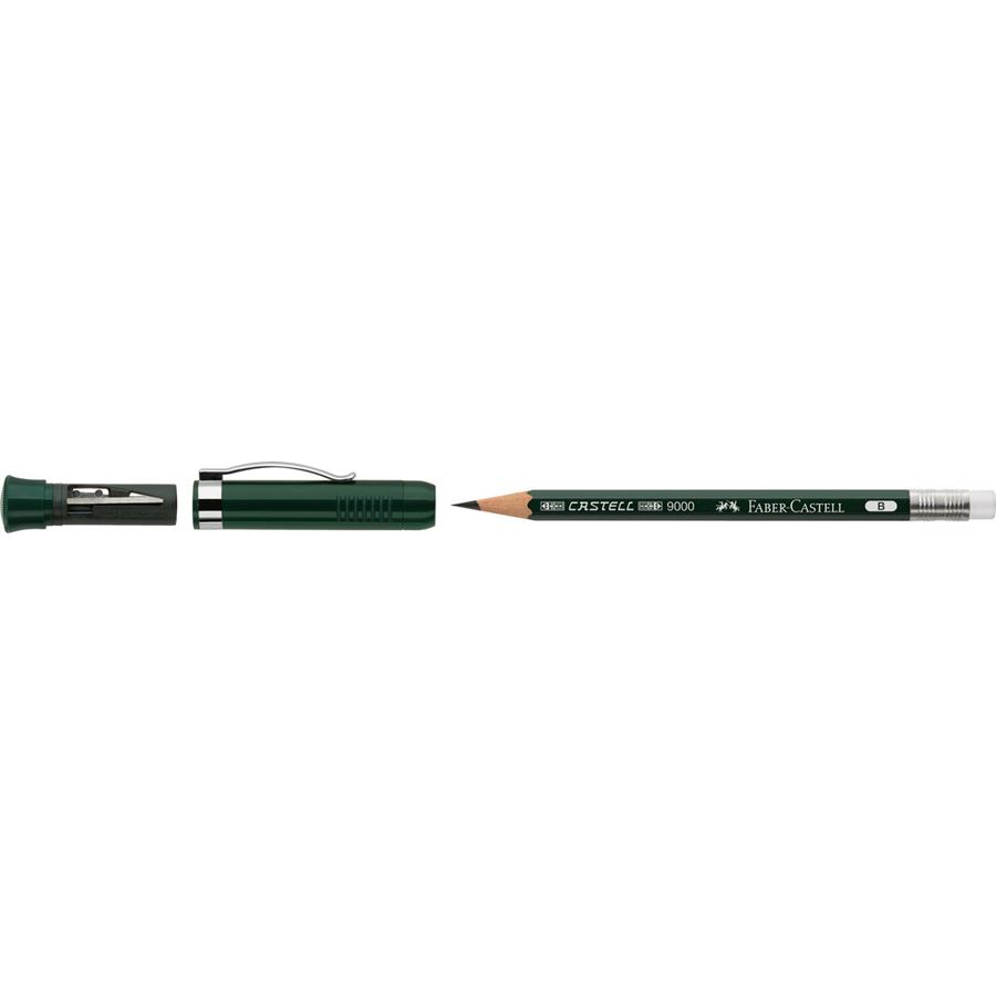 Faber-Castell - Perfekter Bleistift Castell 9000, B, Geschenkset