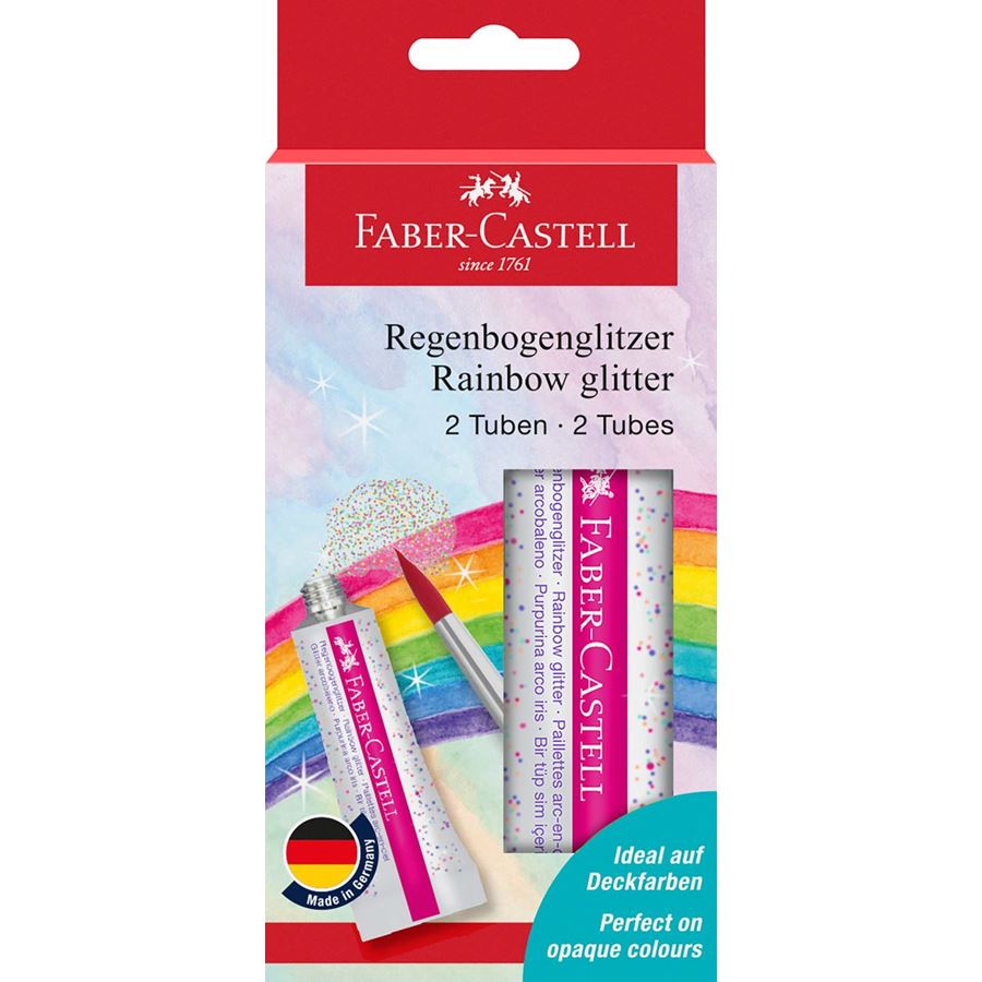 Faber-Castell - Glitzer Regenbogen 12 ml 2x BK