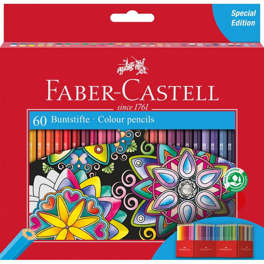Faber-Castell - Classic Colour Buntstift, 60er Kartonetui
