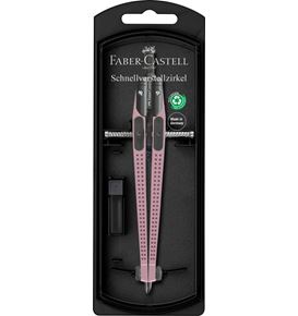 Faber-Castell - Schnellverstellzirkel Grip rose shadows