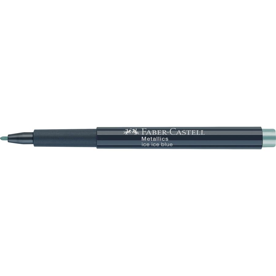 Faber-Castell - Metallics Marker, Farbe ice ice blue