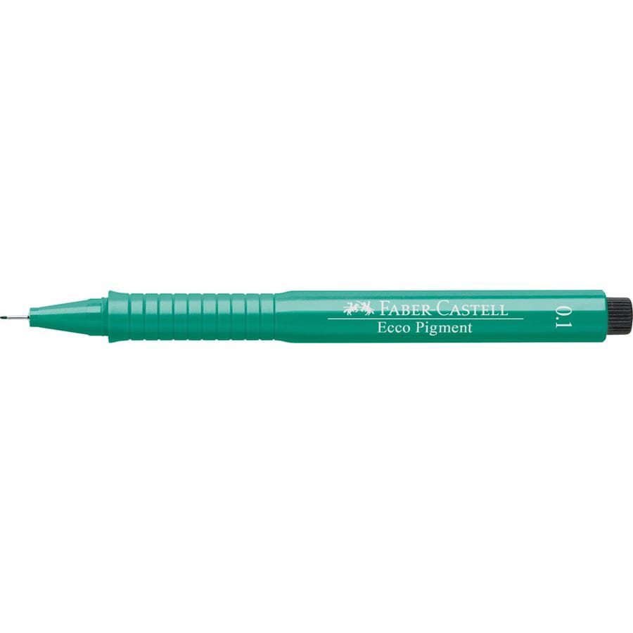 Faber-Castell - Ecco Pigment Tintenschreiber, 0.1 mm, grün