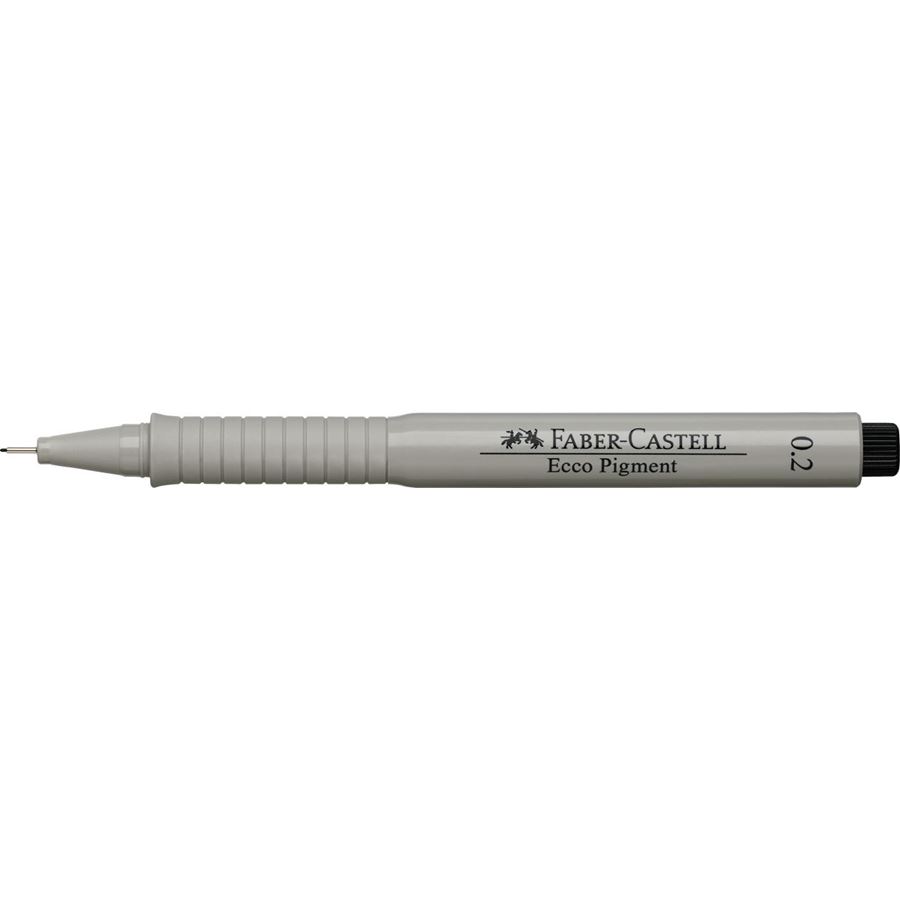 Faber-Castell - Ecco Pigment Tintenschreiber, 0.2 mm, schwarz