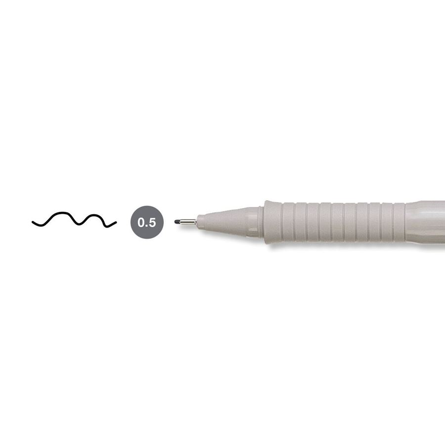 Faber-Castell - Ecco Pigment Tintenschreiber, 0.5 mm, schwarz