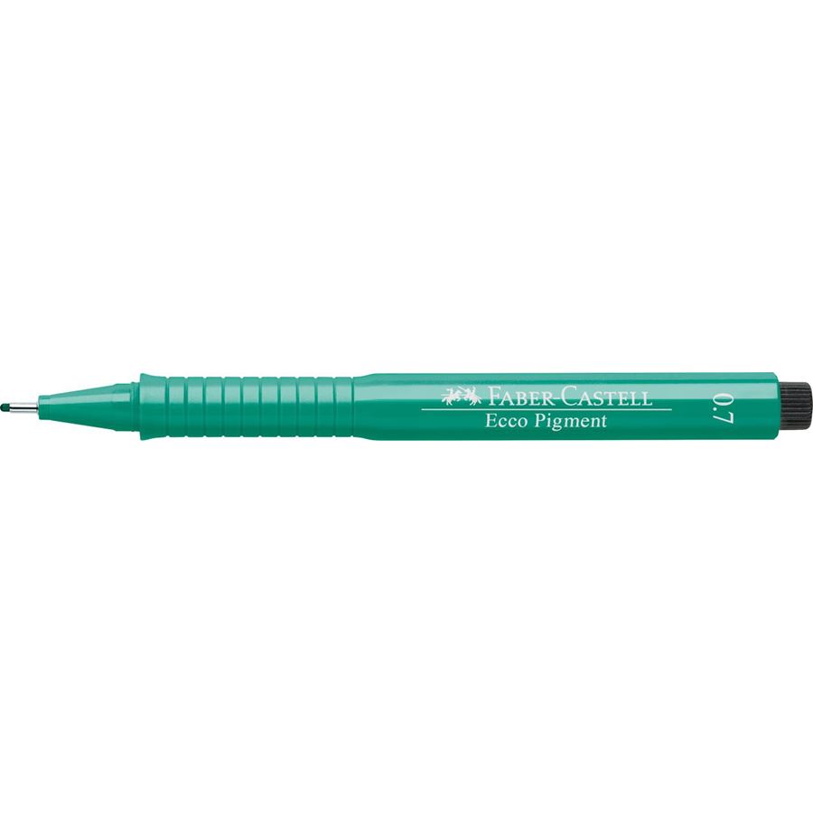 Faber-Castell - Ecco Pigment Tintenschreiber, 0.7 mm, grün