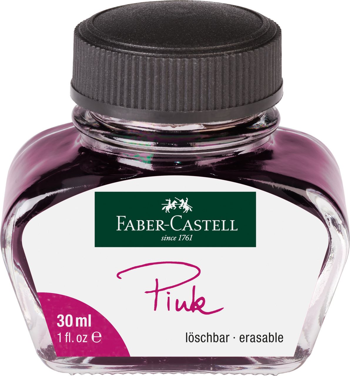 Faber-Castell - Tintenglas, 30 ml, Tinte pink löschbar