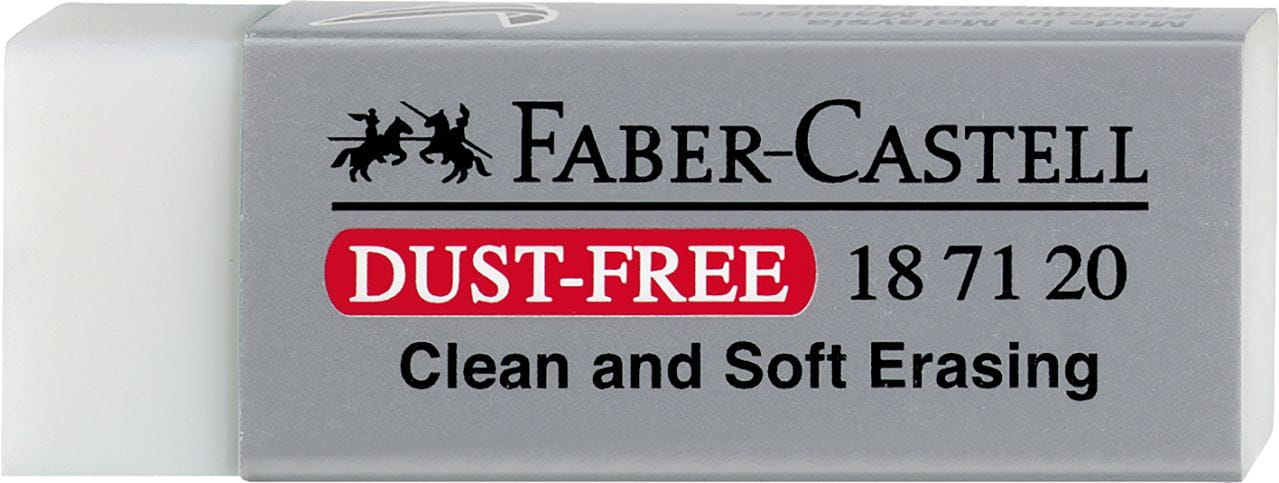 Faber-Castell - Dust-free Radierer, weiß