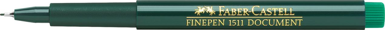 Faber-Castell - Finepen 1511 Faserschreiber, 0.4 mm, grün
