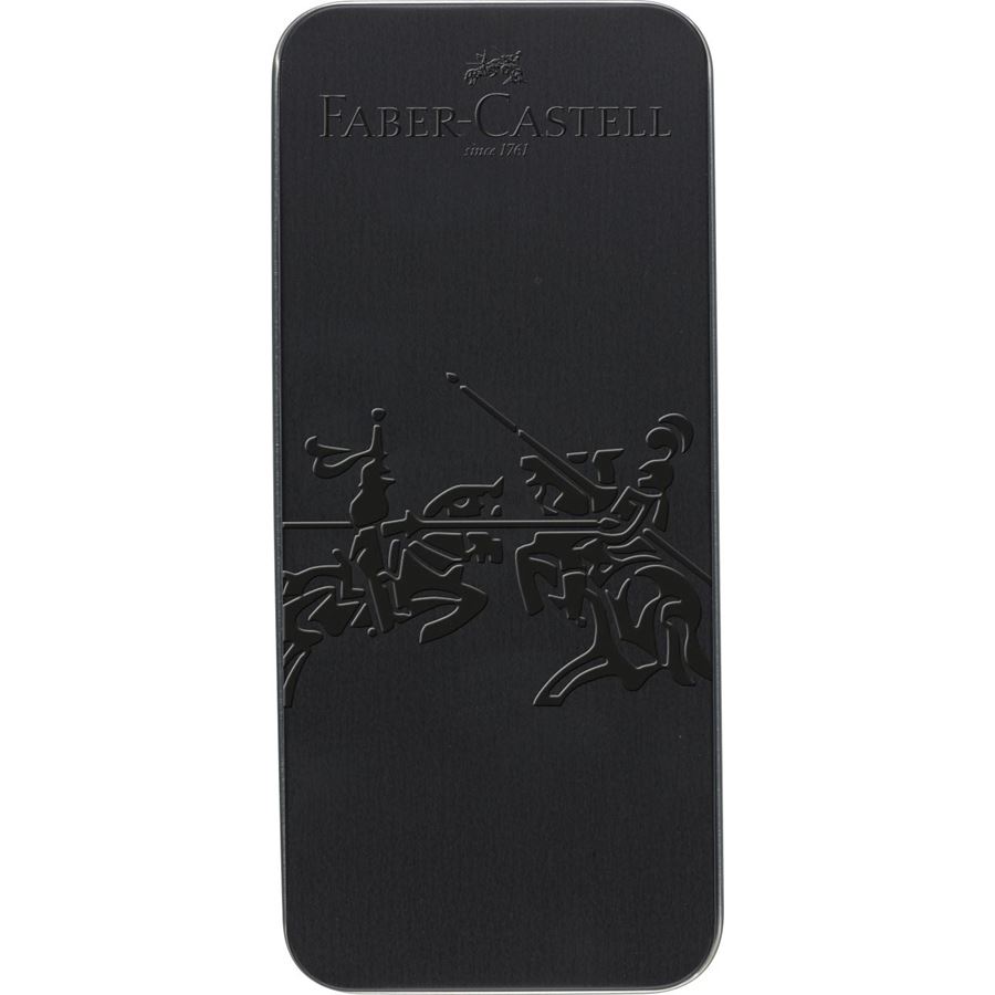 Faber-Castell - Grip Edition Füller M + Kugelschreiber all black Geschenkset