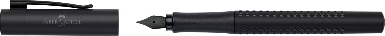 Faber-Castell - Grip Edition Füller, Federbreite F, all black