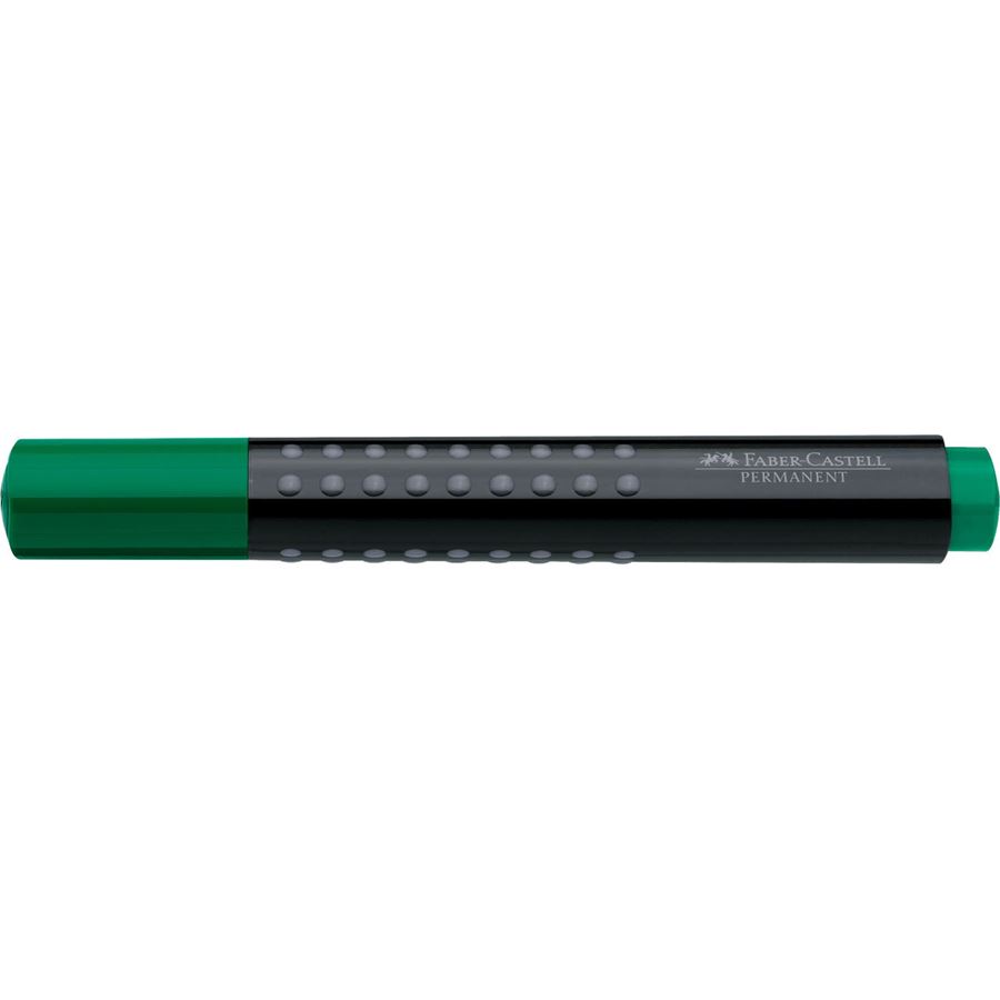 Faber-Castell - Grip Marker Permanent, Keilspitze, grün