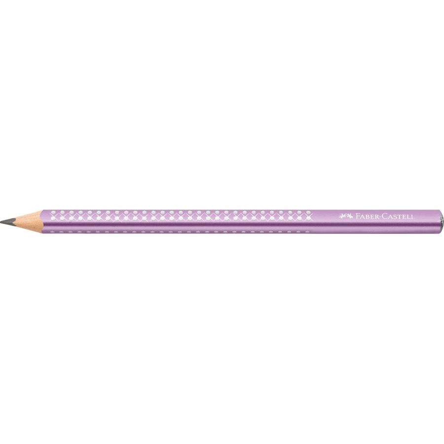 Faber-Castell - Bleistift Jumbo Sparkle violet metallic