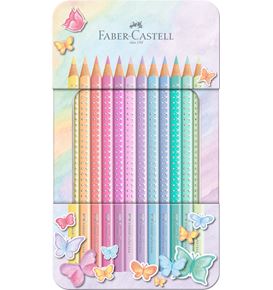 Faber-Castell - Buntstifte Sparkle Pastell 12er Metalletui