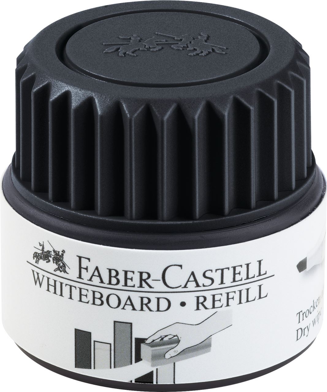 Faber-Castell - Grip Marker Whiteboard Nachfüllsystem, schwarz