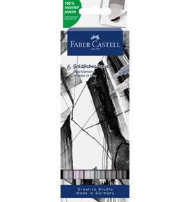 Faber-Castell - Goldfaber Aqua Dual Marker 6er Etui Grautöne