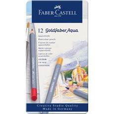 Faber-Castell - Goldfaber Aqua Aquarellstift, 12er Metalletui