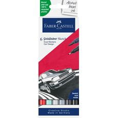 Faber-Castell - Gofa Sketch Marker, 6er Etui, Autodesign