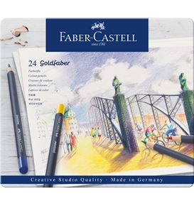 Faber-Castell - Goldfaber Farbstift, 24er Metalletui