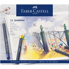 Faber-Castell - Goldfaber Farbstift, 24er Metalletui