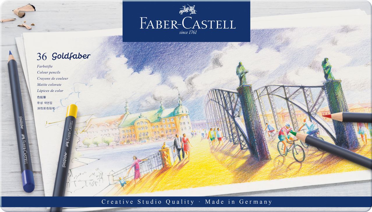 Faber-Castell - Goldfaber Farbstift, 36er Metalletui