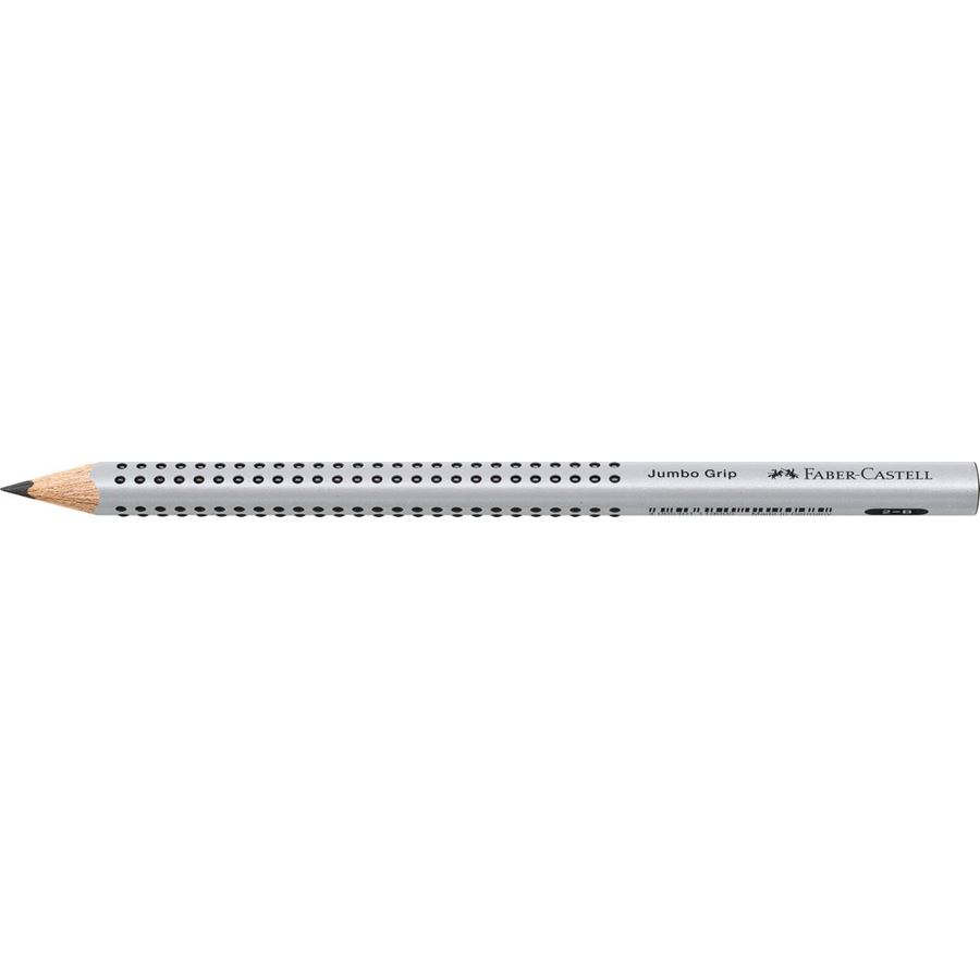 Faber-Castell - Jumbo Grip Bleistift, B, silber