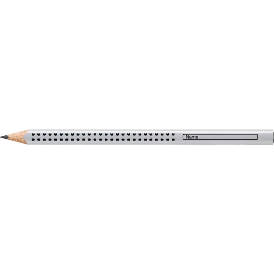 Faber-Castell - Jumbo Grip Bleistift, B, silber
