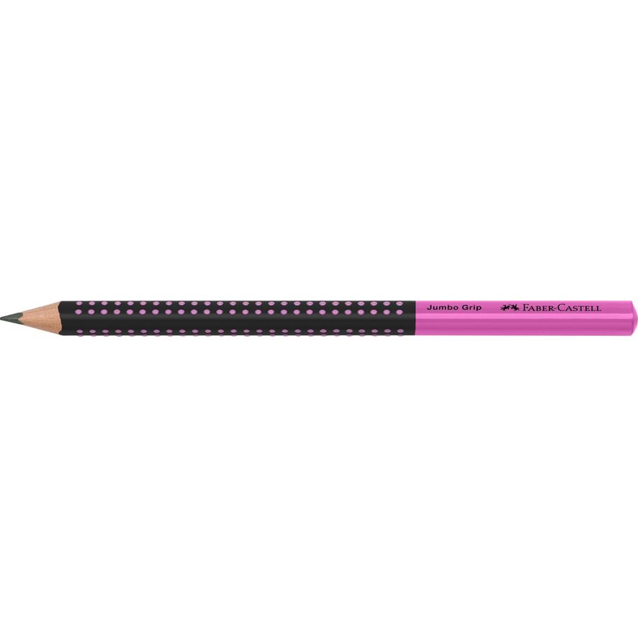 Faber-Castell - Bleistift Jumbo Grip Two Tone schwarz/pink