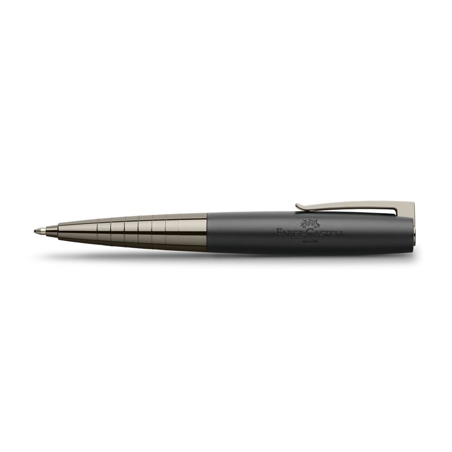 Faber-Castell - Loom Gunmetal Drehkugelschreiber, B, schwarz-grau glänzend