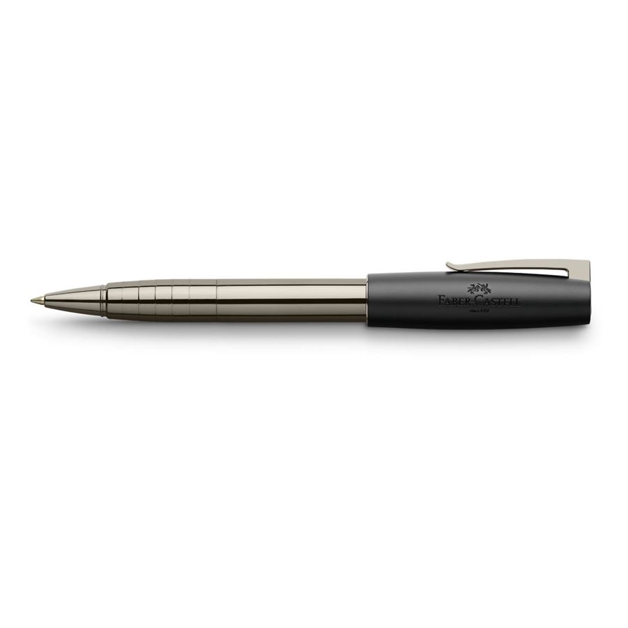 Faber-Castell - Loom Gunmetal Tintenroller, schwarz-grau glänzend