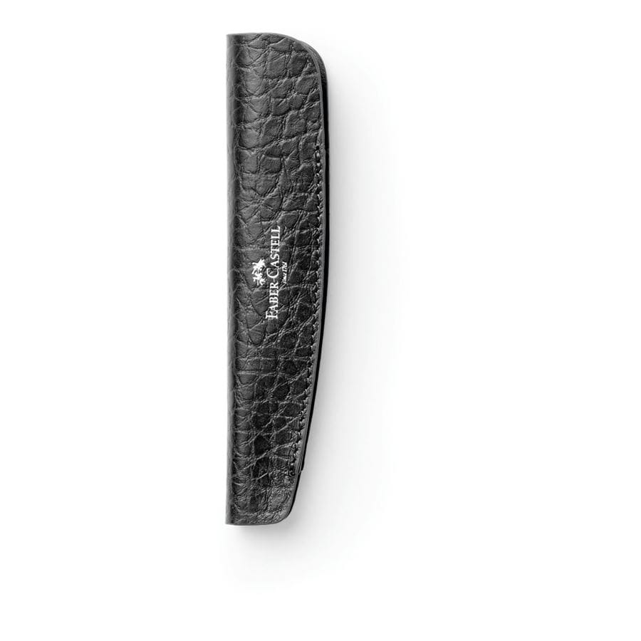 Faber-Castell - Lederetui für e-motion Drehstifte schwarz genarbt