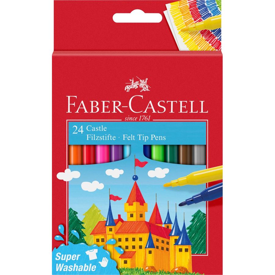 Faber-Castell - Filzstift Castle 24er Kartonetui