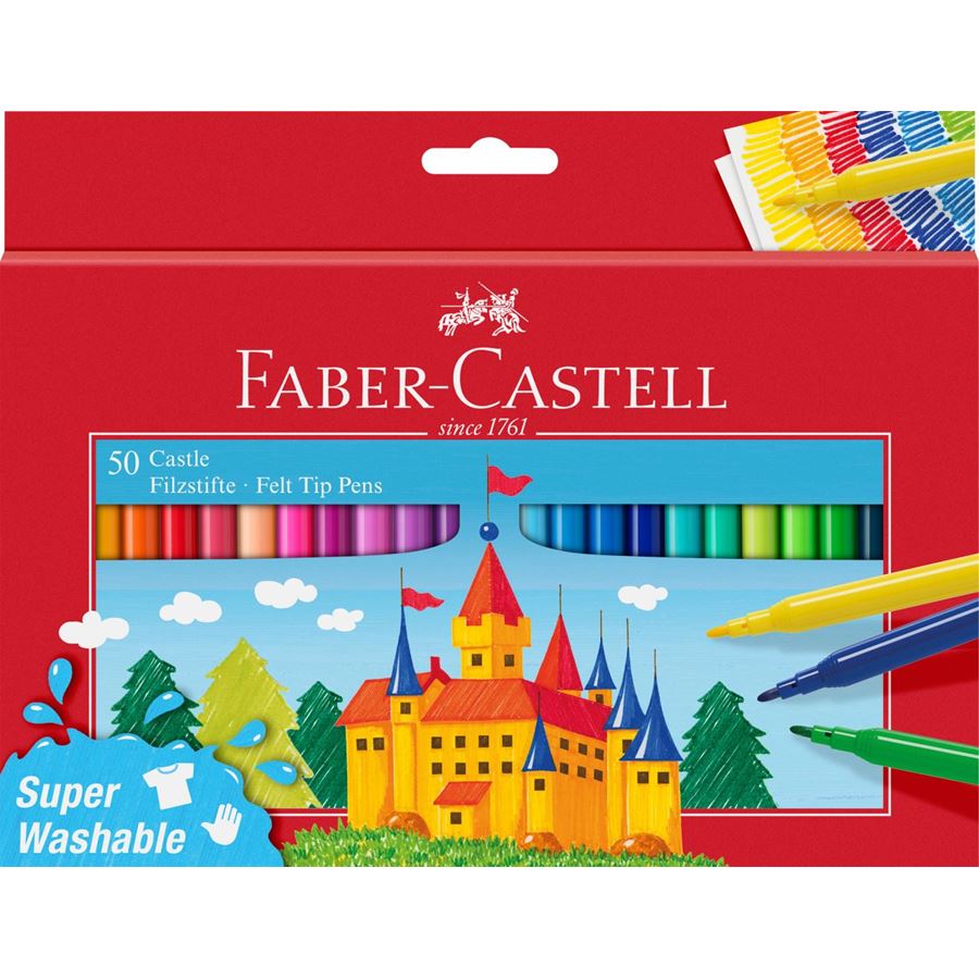Faber-Castell - Filzstift Castle 50er Kartonetui