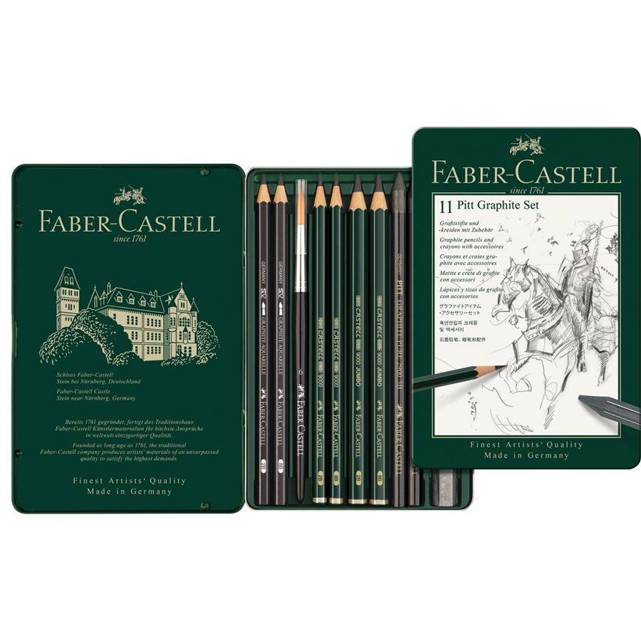 Faber-Castell - Pitt Graphite Set, 11er Metalletui