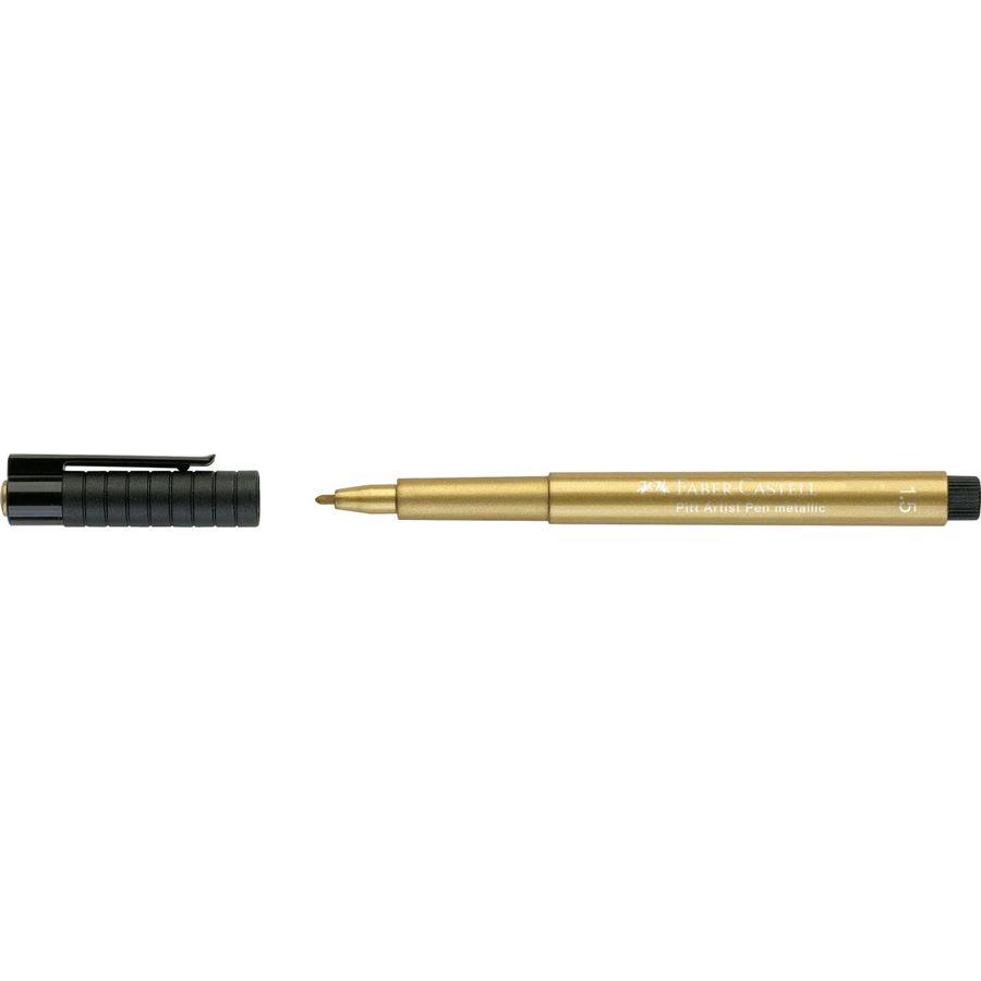 Faber-Castell - Pitt Artist Pen Metallic 1.5 Tuschestift, gold