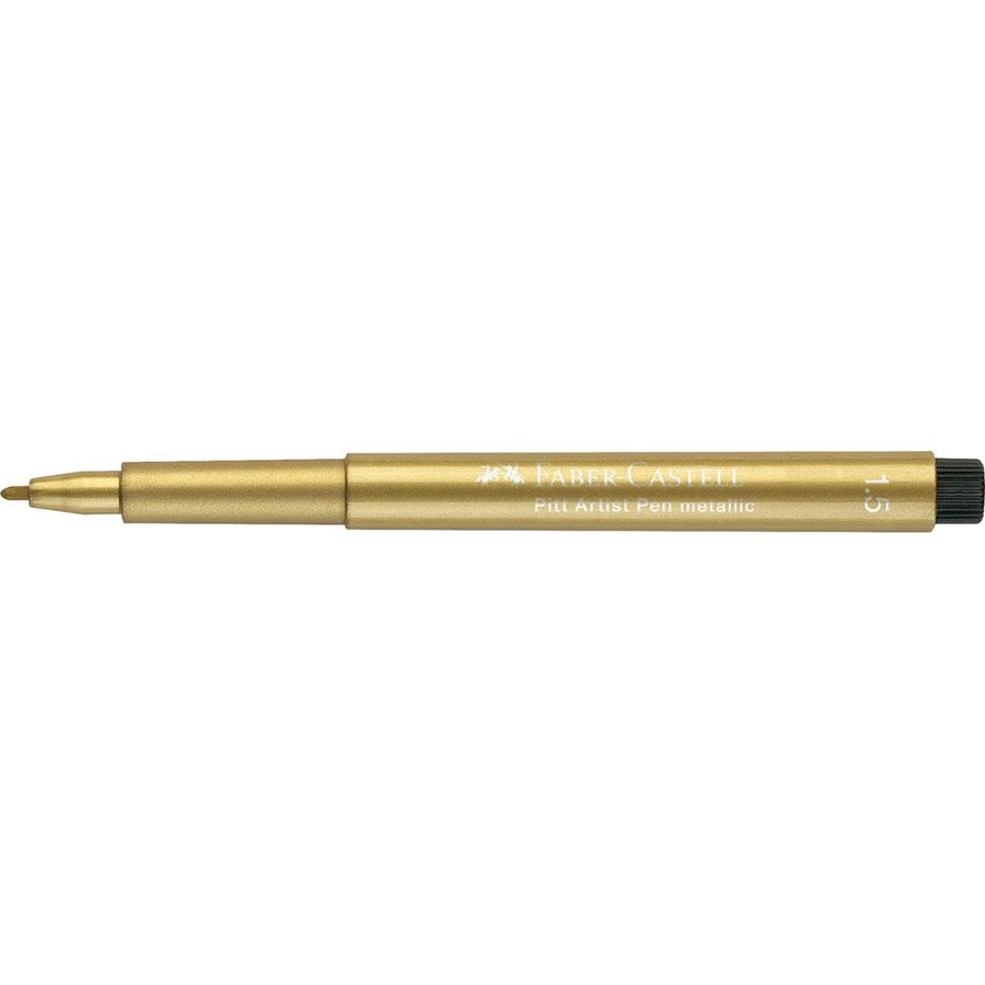 Faber-Castell - Pitt Artist Pen Metallic 1.5 Tuschestift, gold