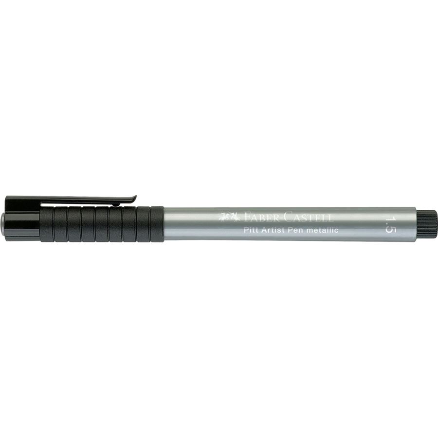 Faber-Castell - Pitt Artist Pen Metallic 1.5 Tuschestift, silber