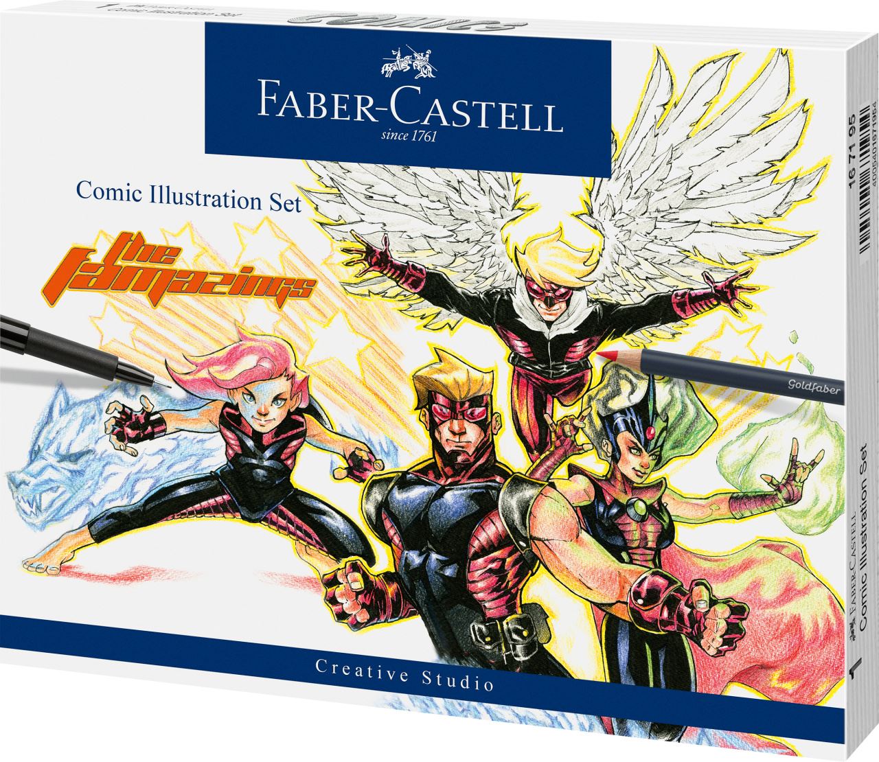 Faber-Castell - Comic Illustration Set, 15-teilig