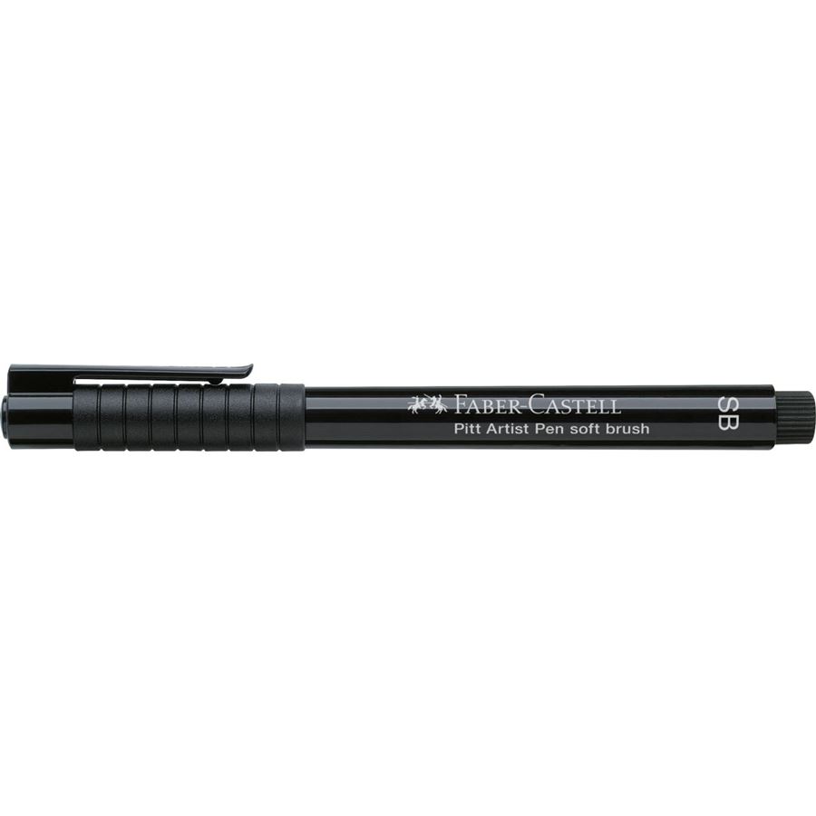 Faber-Castell - Pitt Artist Pen Soft Brush Tuschestift, schwarz