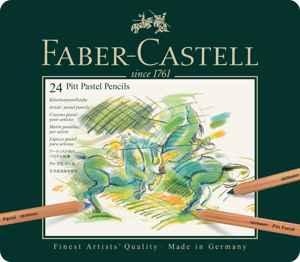 Faber-Castell - Pitt Pastellstift, 24er Metalletui