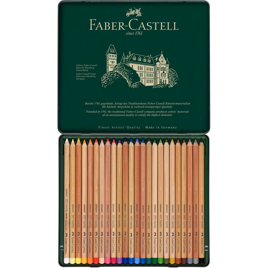 Faber-Castell - Pitt Pastellstift, 24er Metalletui