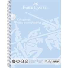 Faber-Castell - Collegeblock A4 kariert sky blue