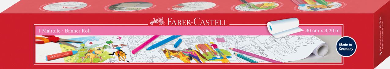 Faber-Castell - Malrolle Ponyhof, selbstklebend