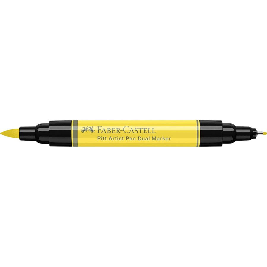 Faber-Castell - Pitt Artist Pen Dual Marker Tuschestift, lichtgelb lasierend
